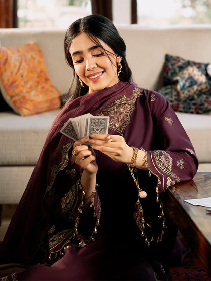 Izel 3PC Lawn Embroidered Suit | RCB-4504