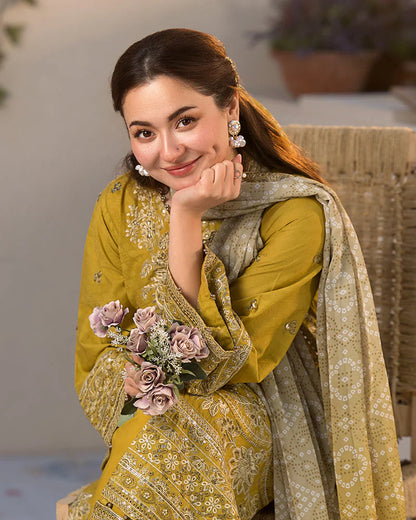 Jade 3PC Lawn Sequin Embroidered Suit | RCB-4528