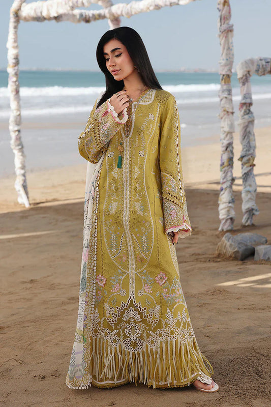 Qalamqar 3PC Lawn Chikankari Embroidered Suit | RCB-4759